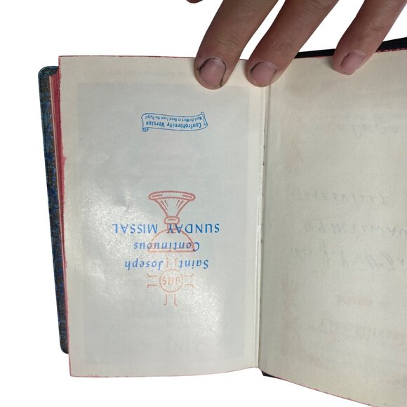 1957 Saint Joseph Catholic Missal Hardcover Vintage Prayer & Sunday Readings - Picture 6 of 11